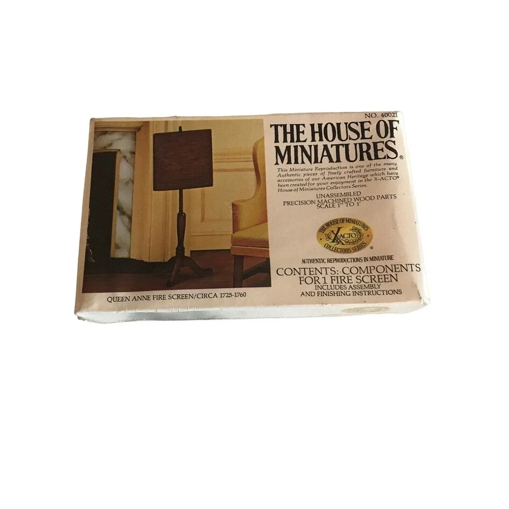 The House Of Miniatures Queen Anne Fire Screen 40021 1:12 Scale Unassembled